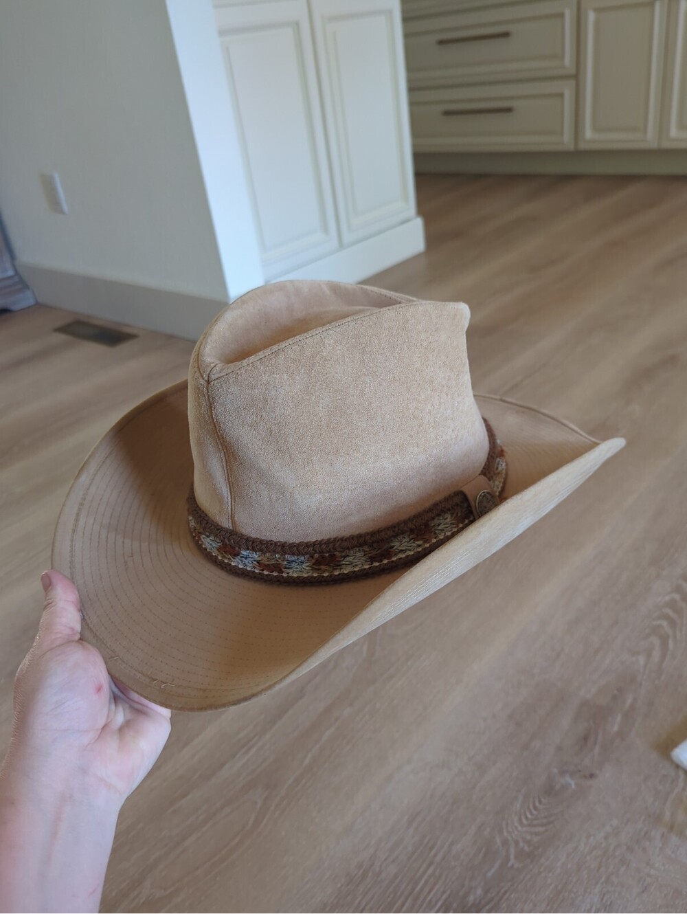 Vintage Larry Mahan Collection Size 7 5/8 Dusty Roads Tanbark Cowboy Duster